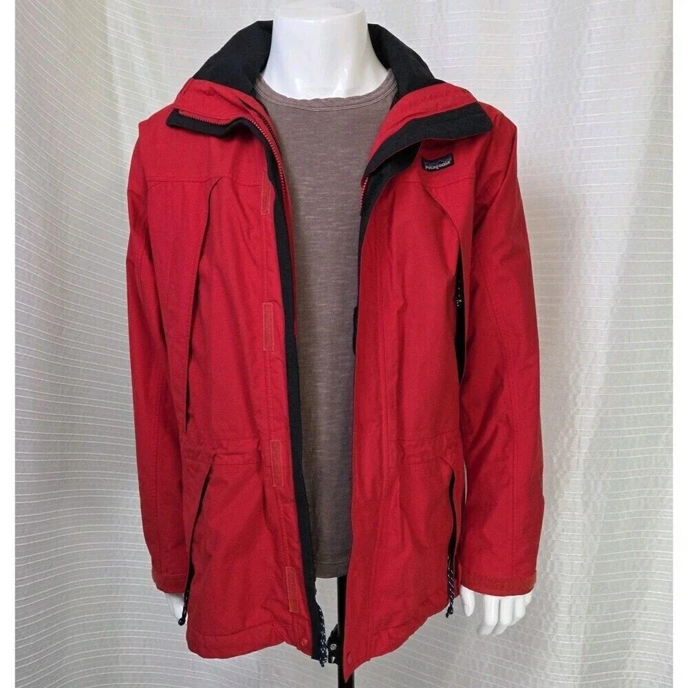 Patagonia Storm Jacket Gore-Tex Multi-Season Shell Hood Red Men's S SEE DESC